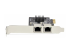 StarTech.com 2-Port Gigabit PCIe Network Adapter Card, TAA Compliant - Left side
