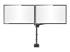 Startech Desk Mount Dual Monitor Arm, Full Motion Monitor Mount for 2x VESA Displays up to 32" (up to 17lb/8kg), Ergonomic Vertical Stackable Arms, Articulating, Height Adjustable - Front