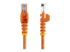 StarTech.com 0.5m Orange Cat5e / Cat 5 Snagless Ethernet Patch Cable 0.5 m - Front