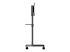 StarTech.com Mobile TV Cart, Portable Rolling TV Stand for 37-70" VESA Display (154lb/70kg), with Shelf & Storage Compartment, Rotate/Tilt Display, Universal TV Mount on Casters/Wheels - Left side