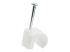 StarTech.com 100 Pack Large Cable Clips with Nail, Reusable, Nail-in Clamps, Wire Holding Clips, CAT6 Ethernet Cord/AV/Coax Cable Fasteners, Brick/Drywall Mounting Cable Tacks, White, TAA - Back