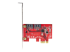 StarTech.com SATA PCIe Card, 2 Port PCIe SATA Expansion card, 6Gbps SATA Card, Full/Low Profile, PCI Express to SATA Adapter, ASM1061 Non-Raid SATA Controller Card - Front