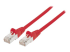 Intellinet Network Patch Cable, Cat6, 20m, Red, Copper, S/FTP, LSOH / LSZH, PVC, RJ45, Gold Plated Contacts, Snagless, Booted, Lifetime Warranty, Polybag - Right-angle