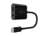 Belkin RockStar - USB-C to headphone jack / charging adapter - Left-angle