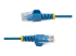 StarTech.com 50cm Slim LSZH CAT6 Ethernet Cable, 10 Gigabit Snagless RJ45 100W PoE Patch Cord, CAT 6 10GbE UTP Network Cable w/Strain Relief, Blue, Fluke Tested/ETL, Low Smoke Zero Halogen - Multi-angle