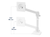 Ergotron NX - Mounting kit (arm assembly, attachment hardware, base, pole, pivot) - Right-angle