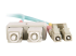 C2G LC-SC 10Gb 50/125 OM3 Duplex Multimode PVC Fiber Optic Cable (LSZH) - Front