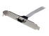 StarTech.com 16in (40cm) 9 Pin Serial Male to 10 Pin Motherboard Header Slot Plate - Right-angle