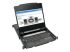 Eaton Tripp Lite Series NetDirector 8-Port Rackmount Console HDMI KVM Switch 17" LCD IP Remote Access - Left-angle