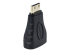 Startech Mini HDMI to HDMI Adapter, 4K High Speed HDMI Adapter, 4K 30Hz Ultra HD High Speed HDMI Adapter, HDMI 1.4, Gold Plated Connectors, UHD Mini HDMI Adapter 4K, Black - Left-angle
