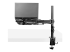 StarTech.com Laptop Desk Mount, Monitor and Laptop Mount for Desk, Displays 34in (8kg/17.6lb) & Laptops (4.5kg/9.9lbs), Adjustable & Articulating VESA Laptop Tray Arm - Back