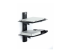 StarTech.com Dual Floating Wall-Mounted AV Shelves, Adjustable Height Shelf For Under TV, Organize A/V Equipment On Black Tempered Glass Shelves - Left-angle