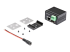 StarTech.com Industrial Fiber to Ethernet Media Converter, 100Mbps SFP to RJ45/Cat6, Singlemode/Multimode Optical Fiber to Copper Network, 12-56V DC, IP-30/ -40 to +75C, Fiber to Ethernet - Right-angle