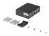 Startech Industrial Single Port Gigabit PoE Extender, 60W 802.3bt PoE /PoE+/ PoE++, 100m/330ft, Power Over Ethernet Network Range Extender, IP-30 Housing, -40C to +75C, PD PoE Extender - Left-angle