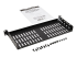 Eaton Tripp Lite Series SmartRack 1U Cantilever Fixed Rack Shelf - Left-angle