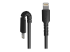 StarTech.com 3 ft(1m) Durable Black USB-C to Lightning Cable, Heavy Duty Rugged Aramid Fiber USB Type C to Lightning Charger/Sync Power Cord, Apple MFi Certified iPad/iPhone 12 Pro Max - Close up
