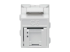 Eaton Tripp Lite Series Cat6/Cat5e Toolless Keystone Jack RJ45 Shuttered, Dust Cap PoE/PoE+ Compliant, White, TAA - Front