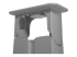 Dataflex Addit 482 - Cable guide magnet mount - Right-angle
