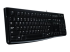 Logitech K120 Wired USB Keyboard Black - Left-angle
