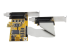 StarTech.com 8-Port PCI Express RS232 Serial Adapter Card, PCIe RS232 Serial Card, 16C1050 UART, Low Profile Serial DB9 Controller/Expansion Card, 15kV ESD Protection, Windows/Linux - Right side