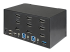 StarTech.com 2 Port Triple Monitor DisplayPort KVM Switch, 4K 60Hz UHD HDR, Desktop 4K DP 1.2 KVM with 2 Port USB 3.0 Hub (5Gbps) & 4x USB 2.0 HID Ports, Audio, Hotkey Switching, TAA - Close up