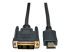 Eaton Tripp Lite Series HDMI to DVI Adapter Cable (HDMI to DVI-D M/M), 6 ft. (1.8 m) - Front
