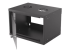 Intellinet Network Cabinet, Wall Mount (Basic), 6U, Usable Depth 340mm/Width 485mm, Black, Flatpack, Max 50kg, Glass Door, 19", Parts for wall installation (eg screws and rawl plugs) not included, Three Year Warranty - Right-angle