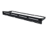 Intellinet Patch Panel, Blank, 1U, 24-Port, Black - Right-angle