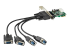 StarTech.com 4-port PCI Express RS232 Serial Adapter Card, PCIe RS232 Serial Host Controller Card, PCIe to Serial DB9 Card, 16950 UART, Desktop Expansion Card, Windows, macOS, Linux - Left-angle