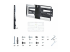 Startech - Mounting kit (wall mount, 2 vertical brackets) - Front