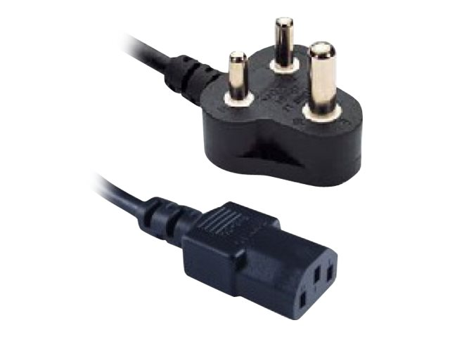 MicroConnect - Power cable - BS 546 (M) angled to power IEC 60320 C13