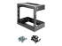 StarTech.com 8U 19" Wall Mount Network Rack, Adjustable Depth 12-20" 2 Post Open Frame Server Room Rack for AV/Data/ IT Communication/Computer Equipment/Switch with Cage Nuts & Screws - Right-angle
