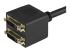 Startech 1 ft DVI-D to 2x DVI-D Digital Video Splitter Cable - Close up
