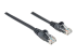 Intellinet Network Patch Cable, Cat6, 20m, Black, CCA, U/UTP, PVC, RJ45, Gold Plated Contacts, Snagless, Booted, Lifetime Warranty, Polybag - Left-angle