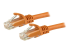 Startech 1m CAT6 Ethernet Cable, 10 Gigabit Snagless RJ45 650MHz 100W PoE Patch Cord, CAT 6 10GbE UTP Network Cable w/Strain Relief, Orange, Wiring is UL Certified/TIA - Right-angle