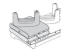 Zebra - Handheld cradle cup replacement kit (pack of 5) - Left-angle