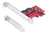 StarTech.com SATA PCIe Card, 2 Port PCIe SATA Expansion card, 6Gbps SATA Card, Full/Low Profile, PCI Express to SATA Adapter, ASM1061 Non-Raid SATA Controller Card - Left-angle