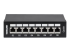 Intellinet Patch Panel, Cat6a, FTP, 8-Port, Desktop, Shielded, 90° Top-Entry Punch Down Blocks, Black - Front