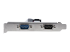 StarTech.com 2-Port PCI RS232 Serial Adapter Card, PCI Serial Port Expansion Controller Card, PCI to Dual Serial DB9 Card, Standard (Installed) & Low Profile Brackets, Windows/Linux - Left side