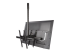 StarTech.com Dual TV Ceiling Mount, Back-to-Back Heavy Duty Hanging Dual Screen Mount with Adjustable Telescopic 3.5' to 5' Pole, Tilt/Swivel/Rotate, VESA Bracket for 32?-75" Displays - Back