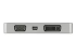 Startech USB C Multiport Video Adapter with HDMI, VGA, Mini DisplayPort or DVI, USB Type C Monitor Adapter to HDMI 2.0 or mDP 1.2 (4K 60Hz), VGA or DVI (1080p), Space Gray Aluminum - Back