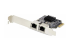 StarTech.com 2-Port Gigabit PCIe Network Adapter Card, TAA Compliant - Left-angle