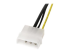 StarTech.com 6in LP4 to 8 Pin PCI Express Video Card Power Cable Adapter - Right-angle