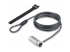 StarTech.com Slim Lock K-Slot Compatible, 6.6ft Combination Locking Cable - Right-angle