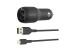 Belkin BoostCharge Dual Charger car power adapter - Right-angle