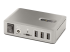 StarTech.com 10-Port USB-C Hub, 8x USB-A + 2x USB-C, Self-Powered w/ 65W Power Supply, USB 3.1 10Gbps Hub w/ BC1.2 Charging, Desktop/Laptop USB Hub with 3ft Locking USB-IF Certified Cable - Back