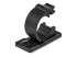 StarTech.com 100 Adhesive Cable Management Clips Black, Network/Ethernet/Office Desk/Computer Cord Organizer, Sticky Cable/Wire Holders, Nylon Self Adhesive Clamp UL/94V-2 Fire Rated - Back