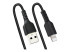 StarTech.com 1m (3ft) USB to Lightning Cable, MFi Certified, Coiled iPhone Charger Cable, Black, Durable and Flexible TPE Jacket Aramid Fiber, Heavy Duty Coil Charging Cable - Close up