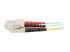 C2G LC-SC 10Gb 50/125 OM3 Duplex Multimode PVC Fiber Optic Cable (LSZH) - Right-angle