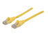 Intellinet Network Patch Cable, Cat6, 20m, Yellow, CCA, U/UTP, PVC, RJ45, Gold Plated Contacts, Snagless, Booted, Lifetime Warranty, Polybag - Right-angle